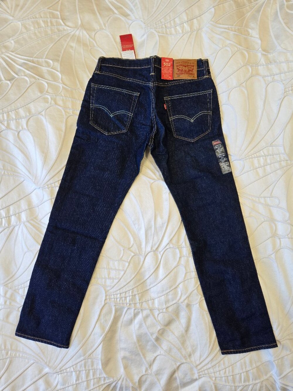 Men's Levi's 502 Regular Taper Jeans W30 L30 Dark Blue NWT